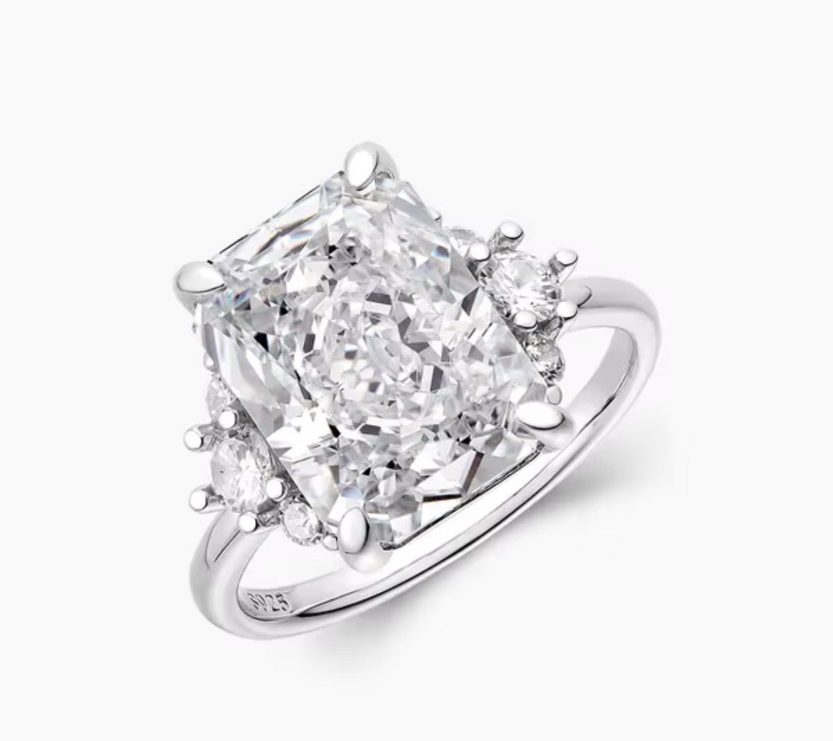 The Heiress Elongated Cushion 18kt Gold Plated CZ Statement Ring